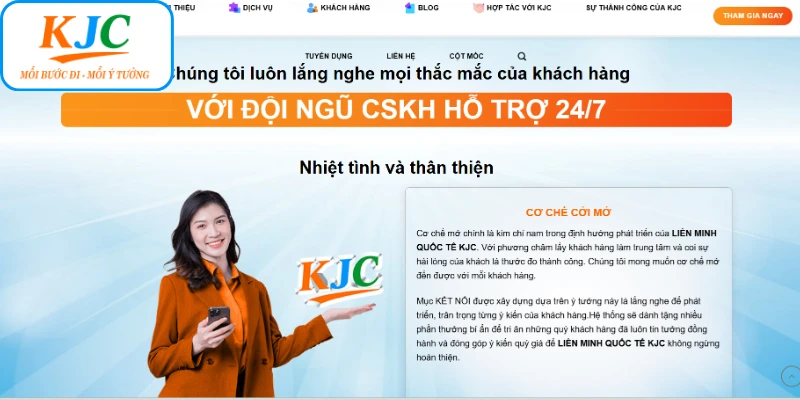 Liên Hệ KJC như Thế Nào - Các Kênh Liên Lạc Nhanh, Chuyên Nghiệp